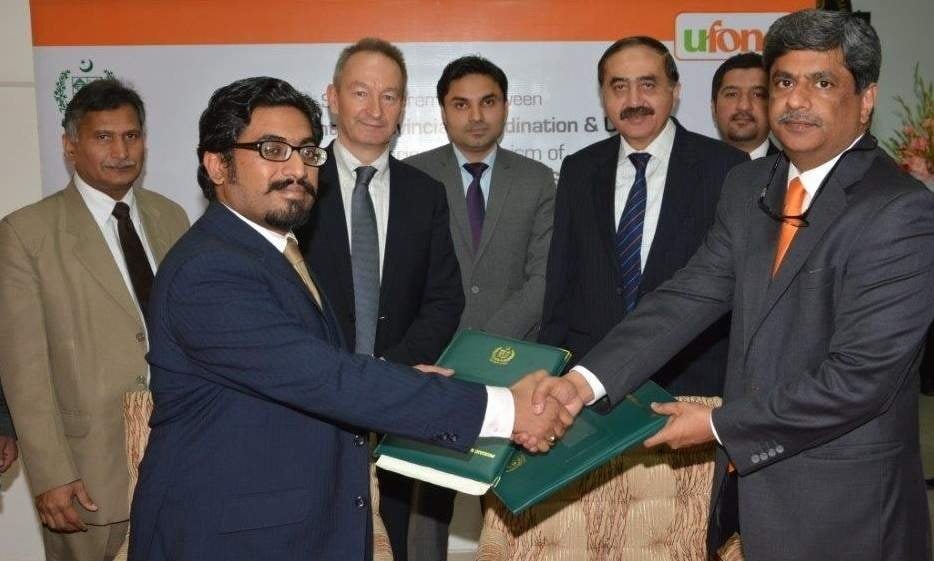 Ufone signed MoU with Ministry of Inter Provincial Coordination