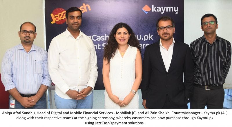 JazzCash to provide its Payment Solutions to Kaymu’s Customers