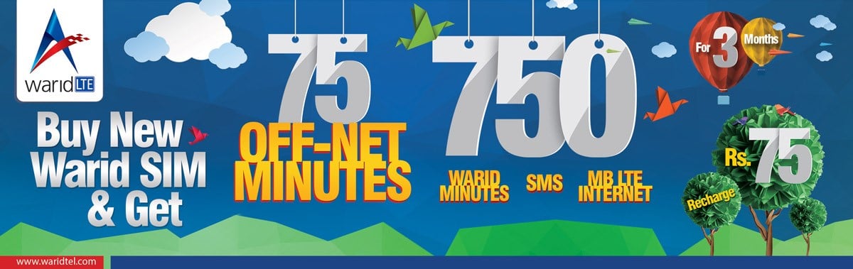 Warid Launches New Prepaid Offer for New Customers