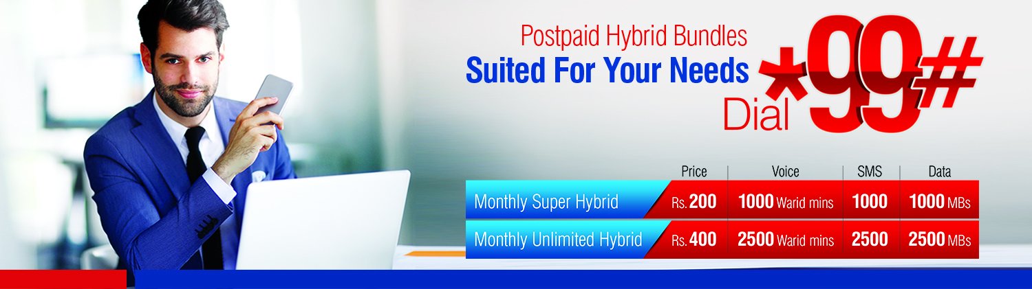 Warid Introduces Postpaid Hybrid Bundles