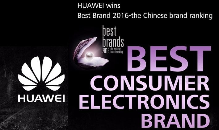Huawei selected as the best consumer electronics brand