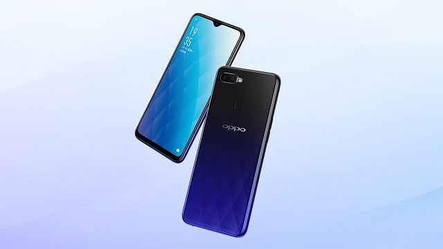 Official render of OPPO A7 shows front panel
