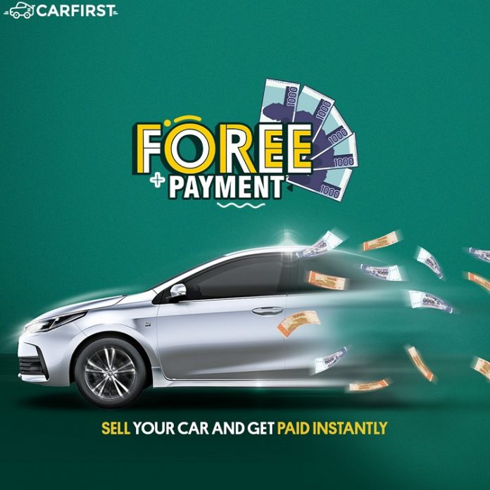 FOREE PAYMENT MARKS CARFIRST AS THE FASTEST WAY TO SELL A CAR