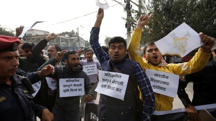 NEPAL-INDIA BORDER ROAD PROTESTS SPARK HUGE DEBATE