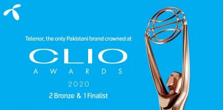 Telenor Pakistan wins prestigious awards for PR at the Clio Awards 2020