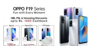 OPPO F19 Series HBL PSL Deals with OPPO