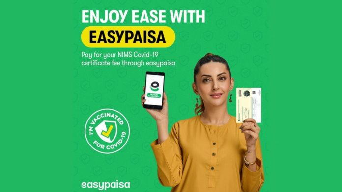 Pay for your COVID-19 Vaccination Certificate through Easypaisa