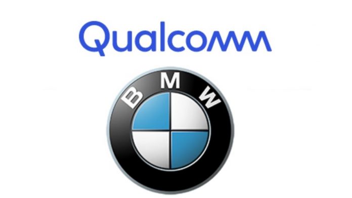 Qualcomm logo with BMW logo