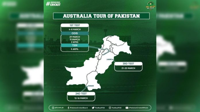 Australia tour 2022 to Pakistan