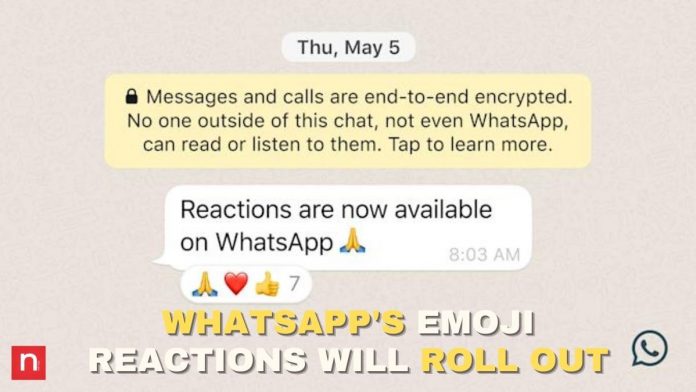 WhatsApp's Emoji Reactions Will Roll Out
