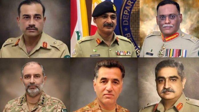 The Pakistani COAS's new COAS will be Selected from these Generals