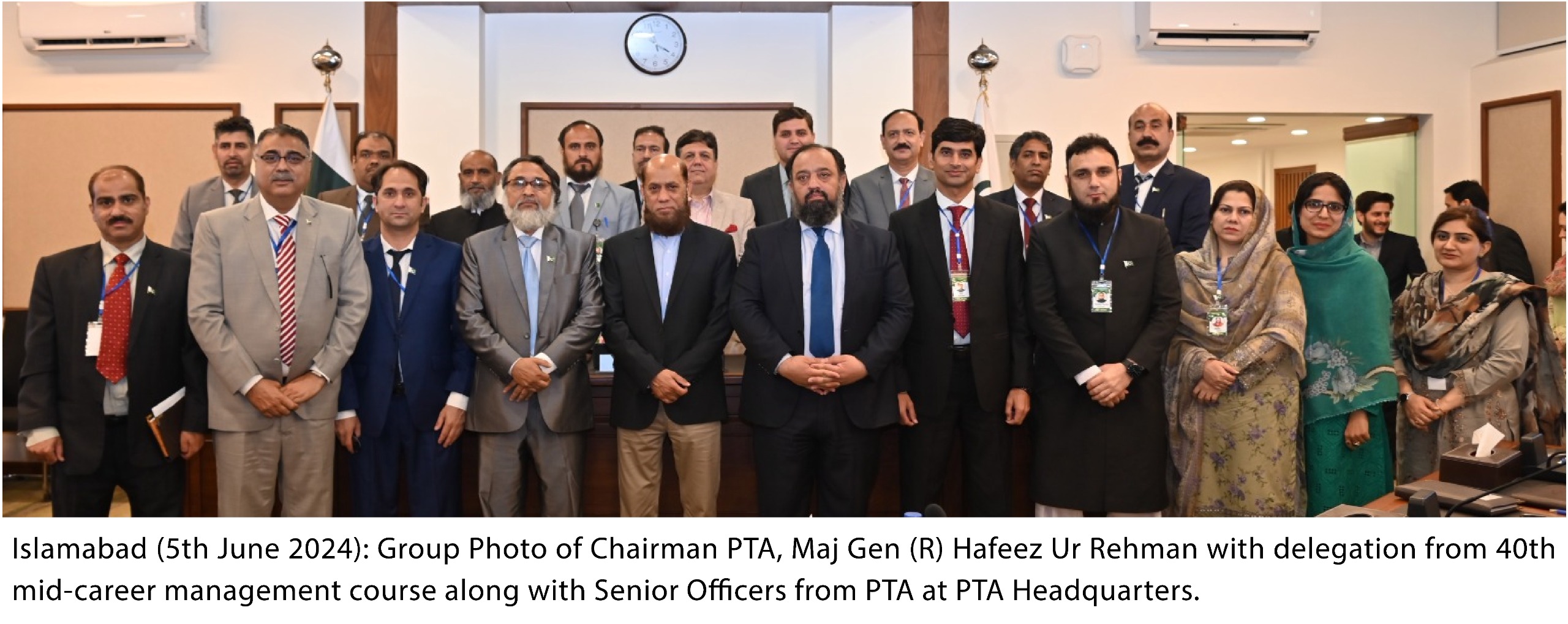 DELEGATION FROM 40th MID-CAREER MANAGEMENT COURSE VISITS PTA