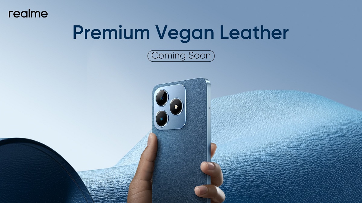 Realme Set to Launch Its First Premium Smartphone Featuring a Vegan Leather Back, the Realme C63