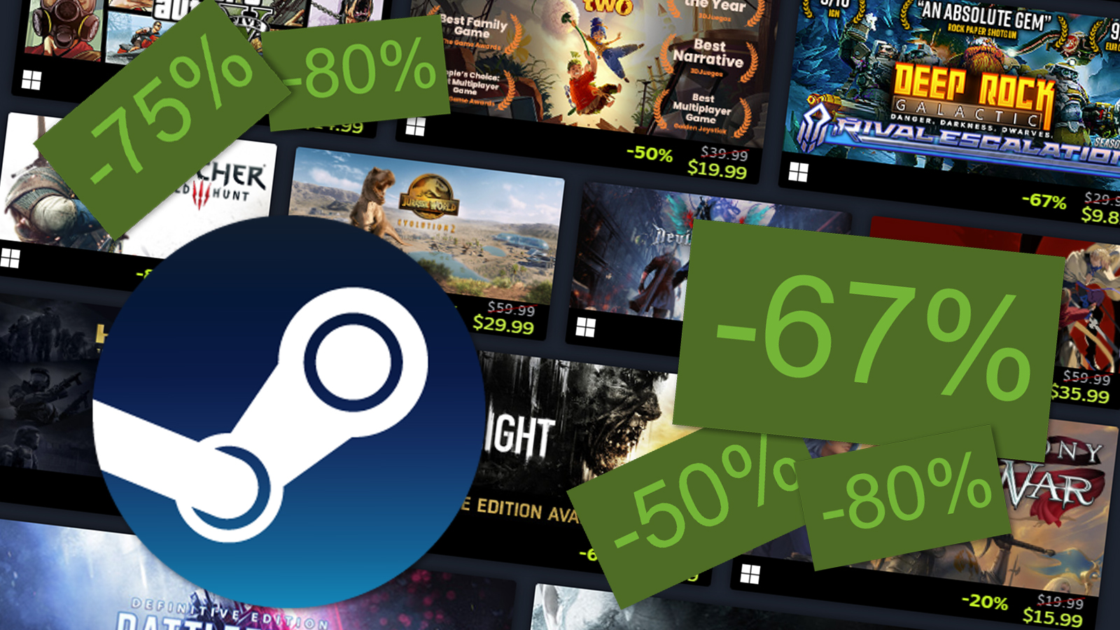 Steam Sale: Enjoy Games Up to 95% Off