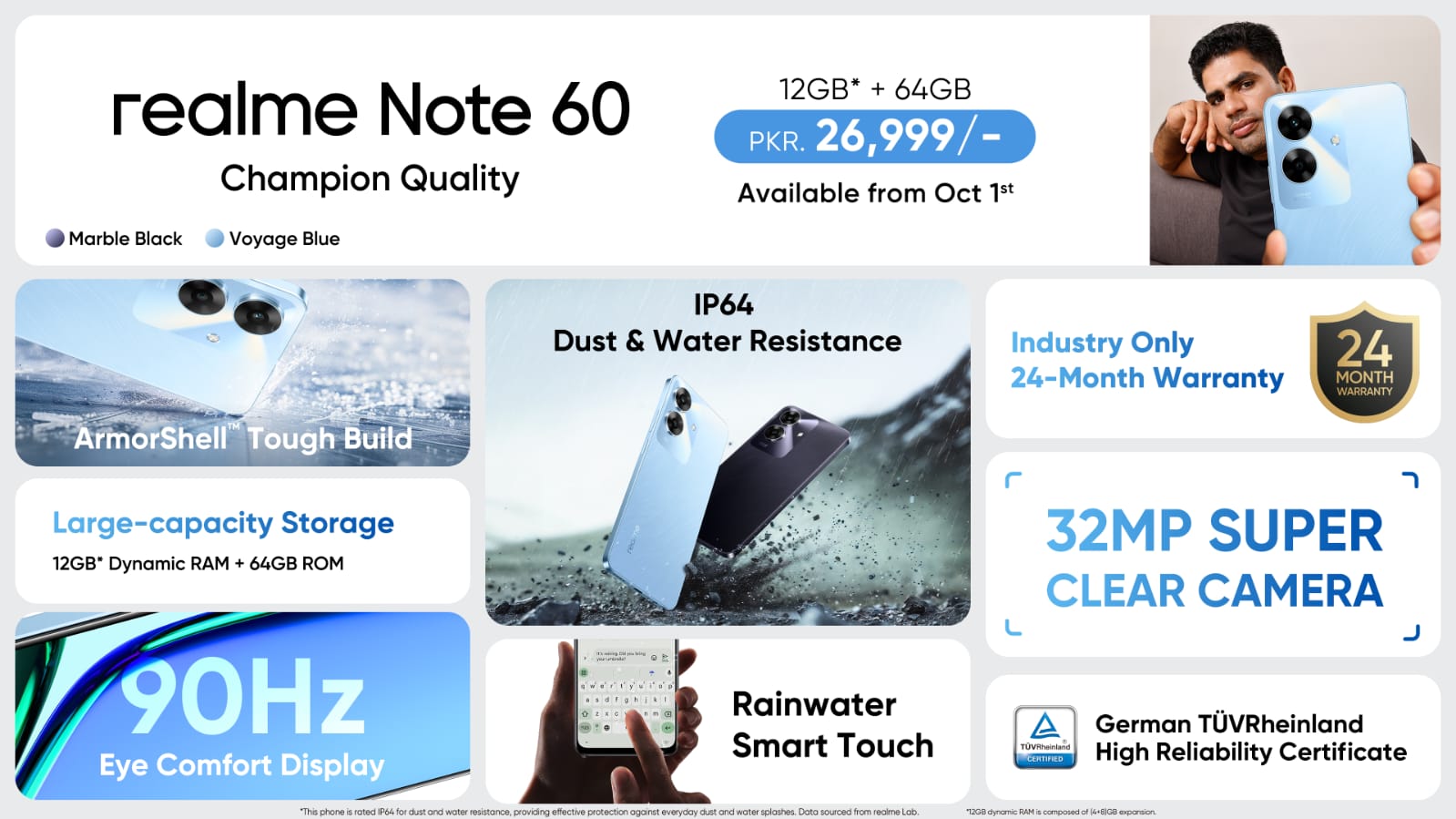 Note 60 Launches Today for PKR 26,999 with Industry’s Only 24-Month Warranty, Endorsed by Olympic Champion Arshad Nadeem