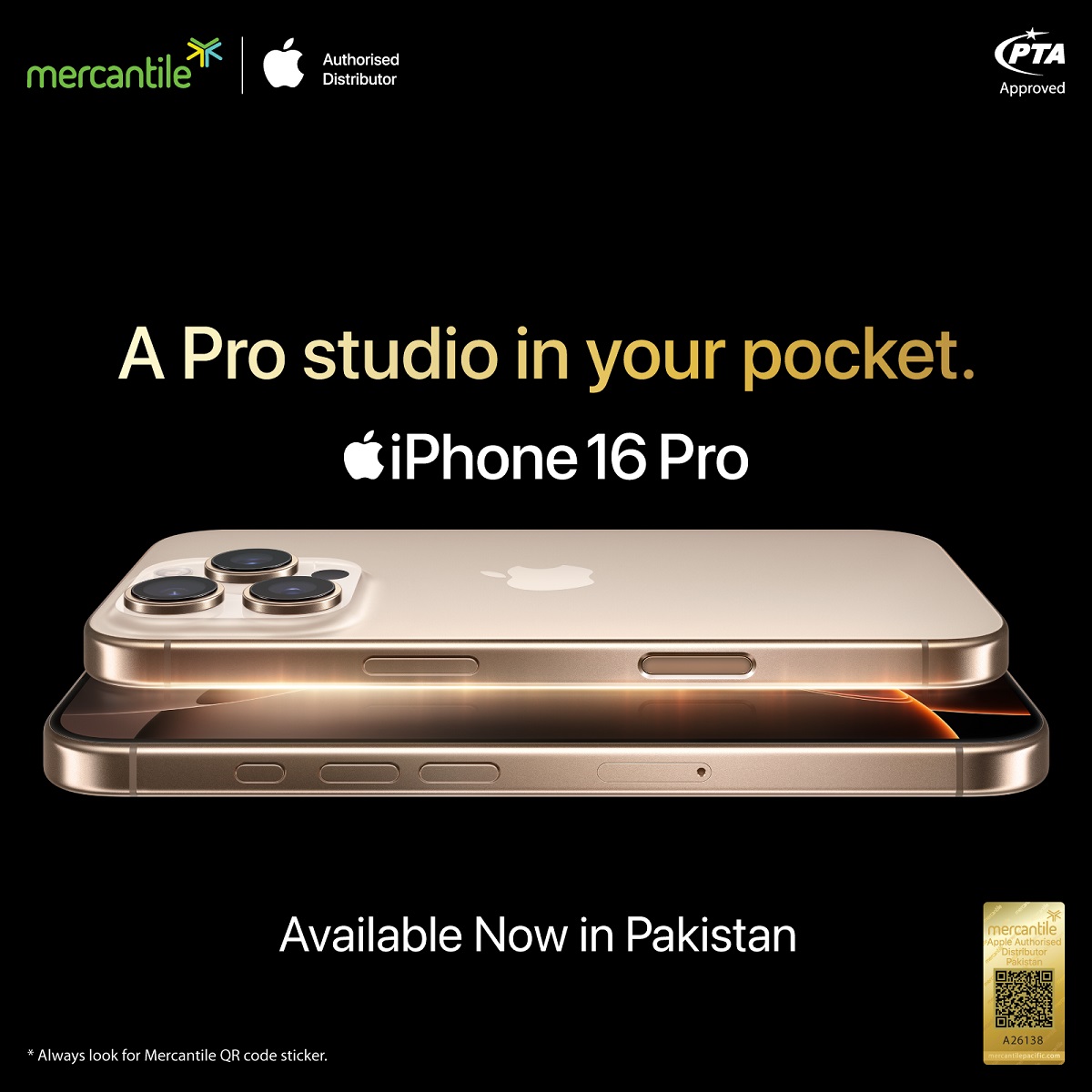 Mercantile Pacific Launches iPhone 16 Series in Pakistan