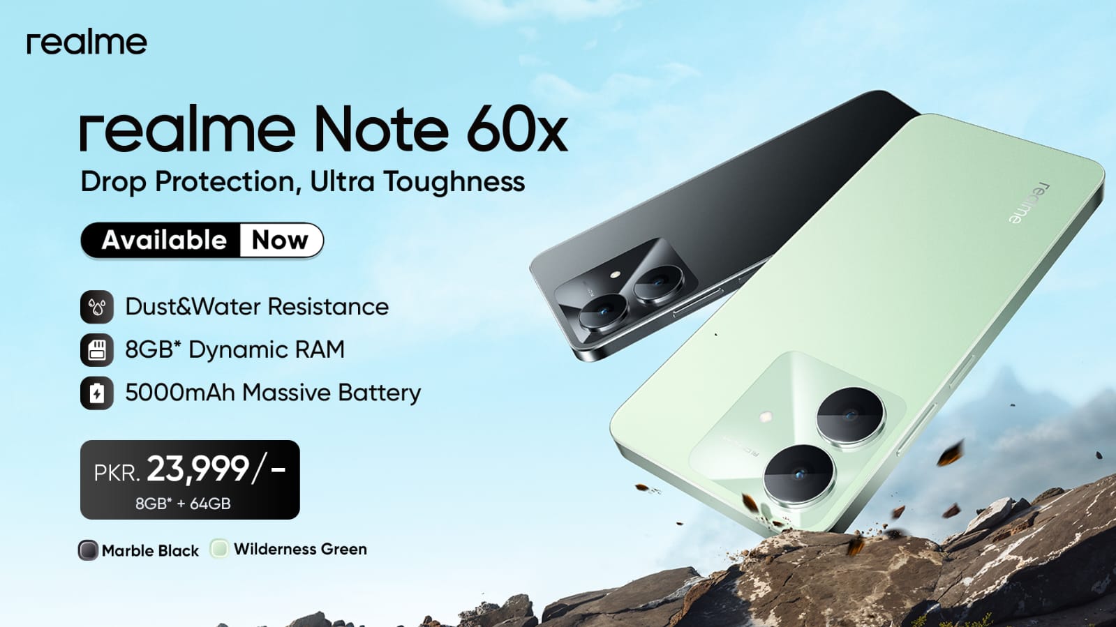 realme Note 60x: Pakistan’s Favorite Entry-Level Smartphone Series is Back with Enhanced Durability