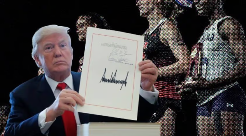 Trump Signs Executive Order Banning Transgender Women from Competing in Female Athletics