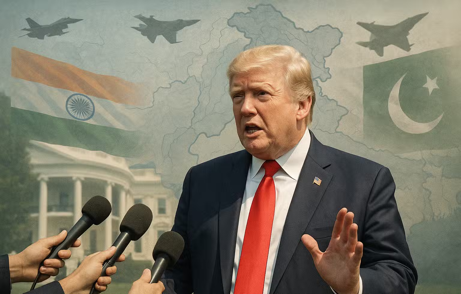 Trump Reacts to India-Pakistan Conflict, Calls Situation “A Shame” and Hopes for Peace