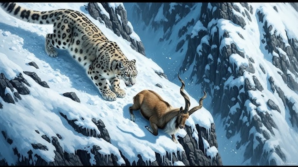Leopard Chasing